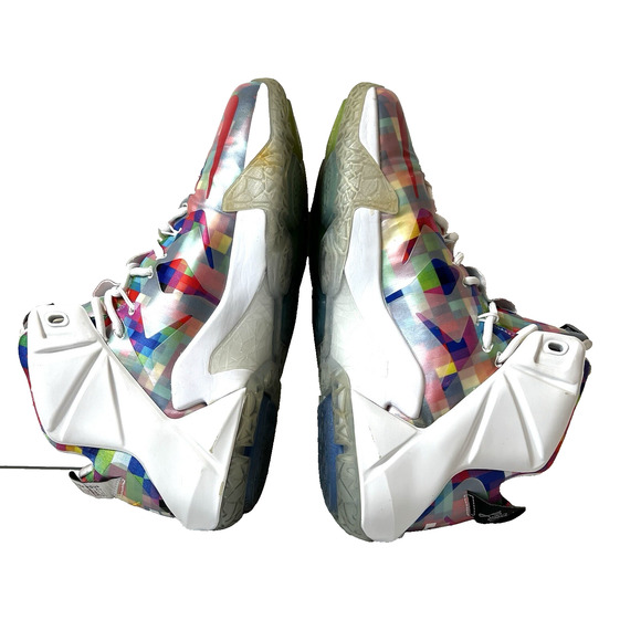 Nike LeBron 12 XII EXT Prism Finish Your Breakfast Men's Sz 9 Sneaker 748861-900 - Picture 5 of 11